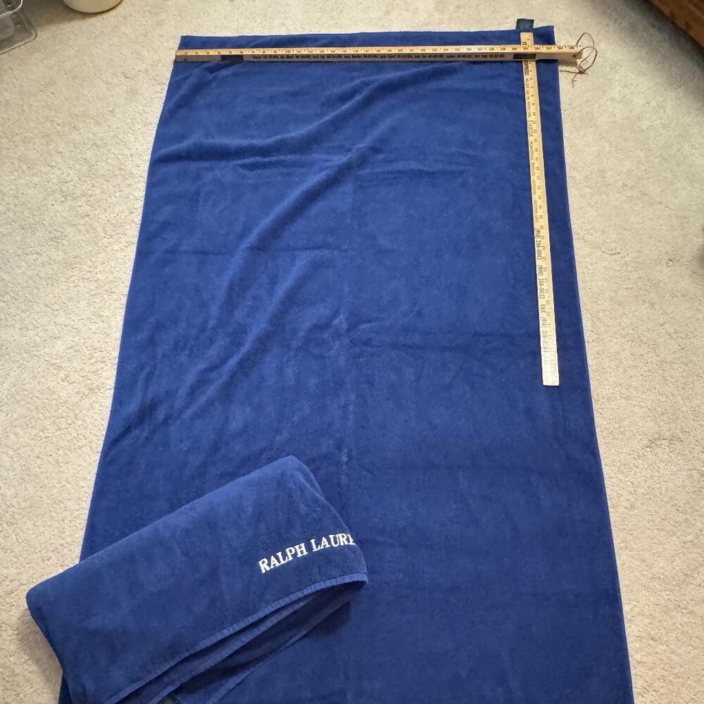 Set of 2 Ralph Lauren beach towels - deep blue